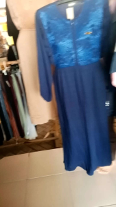 gamis linen burkat dada dewasa