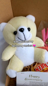 Gift Box Boneka Mini Bear Coklat Silverqueen: Kado Ulang Tahun, Valentine & Wisuda Dolls