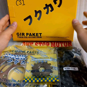 GEAR SET GIR PAKET HONDA CS1 ORIGINAL ORI ASLI FUKUKAWA 428H-116L 42T/14T