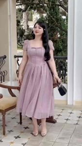 Đầm Maxi Dáng Dài Bigsize 50-90KG Nhẹ NhàngThanh Lịch Gọn Dáng Đi LàmĐi Tiệc Đi Chơi- D308 - Ú Xinh Store (Tơ Linen)