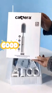 Camera เซตแปรงล้างขวดนมไฟฟ้า มีแบตเตอรี่ในตัว อุปกรณ์ครบเซต พกพาง่าย วัสดุซิลิโคนFood Grade ปลอดสารBPA BPS (ประกัน 1 ปี)