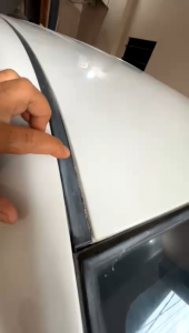 karet roof karet talang air atas atap Mitsubishi Triton double cabin ready kanan kiri