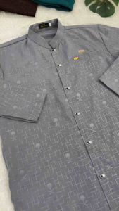 Kemeja Koko Embos Lengan Panjang Motif Pohon Kurma Premium Dewasa Motif Hexagon dan Sisir Pasung Kekinian Baju Lebaran Grosir Pakaian Kemko Terbaru