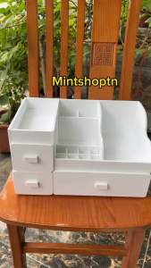 Kệ mỹ phẩm Max 35cm màu trắng siêu tiện lợi