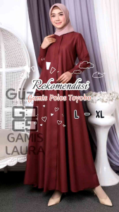 Gamis Terbaru Bahan Toyobo Premium Dengan Kualitas yang Terbaik Gamis Polos Jahitan Rapi Gamis Hari