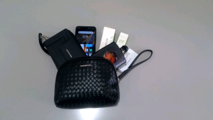 LESLIE POUCH BLACK SOPHIE MARTIN PARIS PROMO BIG SALE