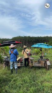ชุดแฮนด์เครื่องตัดหญ้าชนิดอะลูมิเนียมและมือเร่ง(ครบชุดพร้อมประกอบ)สำหรับเครื่องตัดหญ้าถังน้ำมันด้านบน