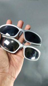 Kacamata Steampunk Hitam Bersepeda Cyberpunk Hip Hop Punk Gaya Retro