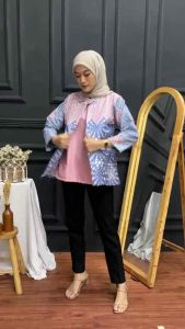 Baju Batik Wanita Moderen Maura M L XL XXL Jumbo