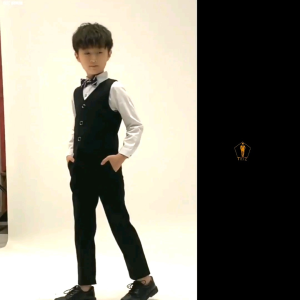 Bộ set gile trẻ em TRAZ công tử yếm ghile cho bé trai 15-50kg(1 gile+1 quần+1 nơ)(bụng to tăng 1 đến 2 size)