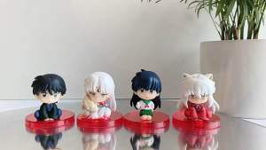 Mô hình InuYasha - Higurashi Kagome Miroku Sesshomaru - 4 nhân vật chính bán lẻ - Cao 5cm