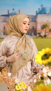 NADHEERA LUXURY Nuansa Scarf Hijab Segi Empat Voal Premium Motif Lasercut SP √ Armyna Hijab ||