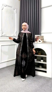 Baju Gamis Wanita Batik Cap Pekalongan Rayon Twill Ibu Busui Kondangan Kekinian