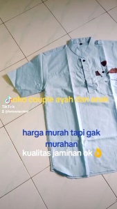 Koko Kurta Polos Baju Couple Ayah dan Anak Koko Kekinian
