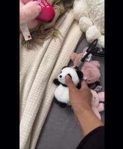 SG Factory Direct Cartoon Plush Comfort Hanging Toy Panda Rabbit Deer Dog Sloth Bear Stuffed Animal Doll Kids Gift