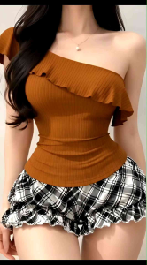 Buy 1 Get 2 Ara Lettuce Top - Freesize up to Semi Large - Best fit to Teens & Adult