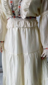 14059 Ruth Tiered Boho Maxi Dress Longdress Vintage Retro Style Fashion Korean Modis