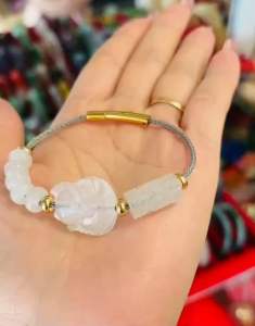 Vòng tay phong thuỷ tình duyên Hồ ly + Lu thống tài lộc+Điếu ngũ phúc may mắn