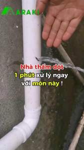 Băng keo chống thấm Araki - Gốc dầu - Chuyên chống thấm kẽ hỡ mái tôn ống nước bình chứa công trình lộ thiên..