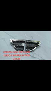 VARIASI VENTILASI SAMPING MOBIL TERIOS 2006 ON HITAM KOMBINASI CROM SISTEM TEMPEL