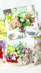 Bunga Aster Kecil AF37 Artificial Dekorasi Seserahan Buket Wedding Wisuda Ultah