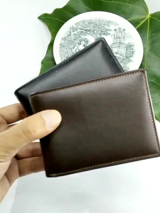 Dompet Mini Pria Kulit Slim Wallet Lipat Kecil Simpel Minimalis