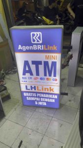 Neon Box BriLink 50 x 100 cm Akrilik 2 sisi