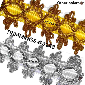 metallic trimmings #9284 /2.5 inches/36 yards/roll for costume lining decorations sash lining and arts and craft projects