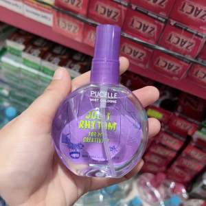 Pucelle Mist Cologne 150 ml 75 ml All Varian Biru Pink Hijau Ungu Orange Parfum Wanita Minyak Wangi Cewek