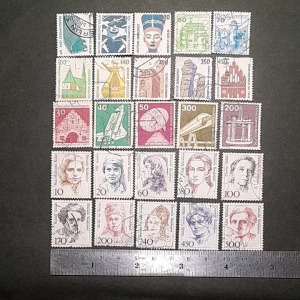 Koleksi Prangko kuno Jerman lawas 25 Pcs Campur USED