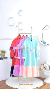 DRES GAMIS ANAK PEREMPUAN PLUS JILBAB HARGA 150 DAPAT 2 PCS MOTIF ELEPHANT KIDS BY NIA RUMAISHA