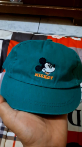 Topi Anak Mickey Disney Original Second Visor Pendek warna Hijau