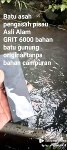Pengasah Pisau gunting Asli Alam Grit 6000 size 15x5x2 cm