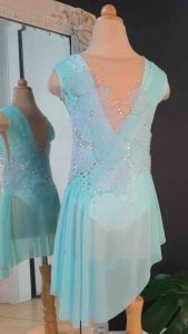 Baby Blue Ice Skating Leotard