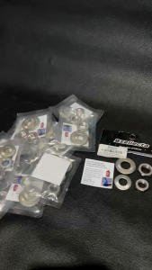 Mur dan ring baut kopling set primsek primer sekunder gigi Stailes steel Bzelecta baja vespa smallframe pts spesial darling dsb bagus baja kuat satu set lengkap ring grosir eceran