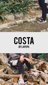 Lapepa COSTA Sandal Wedges Wanita Model Silang Karet Kekinian Sendal Sepatu Tali Keren Best Seller