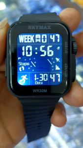 JAM Tangan SKYMAX 2301G Original Wateresis Terbaru Strap Tali Rubber Pria Jam Tangan Luminous Dengan Alarm Jam Tangan 30M Water Resistant - Lazada