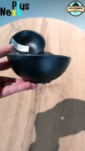 ถ้วย​แบ่ง​ 4.5​นิ้ว​ เมลามีน​แท้​เกรด​เอ​อย่าง​หนา​ สี​ดำ​ ยี่ห้อ​ Next​Plus​