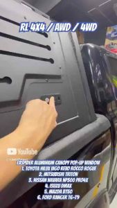 EXspider FORCE Canopy popup window cover hilux vigo revo rocco rogue triton navara np300 pro4x dmax bt50 ford ranger t6 t7 t8 t9 bodykit body kit