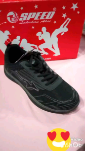 Penjualan Clearance Sepatu Sekolah Sneakers Casual Hitam SPEED Runner Jacklin