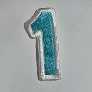 number embroidery patches iron on clothing accessories
