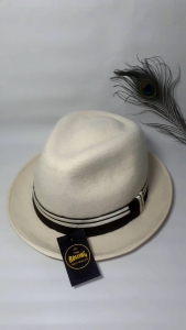 Topi Fedora Pria Laken Wol Murni Import Gratis Sikat Pembersih Topi