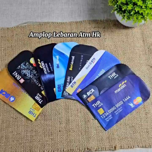 Amplop lebaran Ampau lebaran ATM HK ukuran medium isi 100 lembar karakter mix gambar