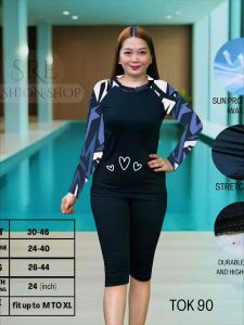 Quick-Dry Active Terno Rashguard Tokong Terno For Women Stretchable Fabric