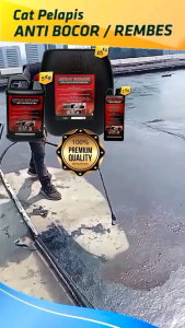 Aspal Cair Anti Bocor dan Rembes 25 kg | ASPHALT EMULSION FOR WATERPROOFING