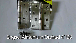 Engsel Pintu Almunium Orchad 4" Stainless / Engsel Orchad 4 inch SS