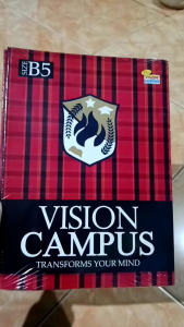 (1pak 6pcs)Buku Tulis Vision 42Lembar/Size B5/25x18cm