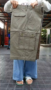 กางเกงขาสั้นกระเป๋า 4 ส่วน กางเกงคาร์โก้ ราคาที่สุด เนื้อเชิงสีไม่ตก การเสริมสวยความยาว