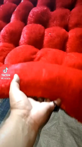 Kasur Lantai Bulu Rasfur free bantal guling Lembut Tebal Motif Karakter