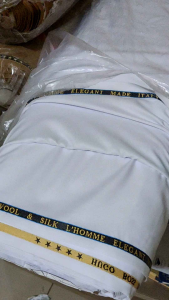 Kain Seragam Hitam Putih Dinas Bahan Semiwool Premium